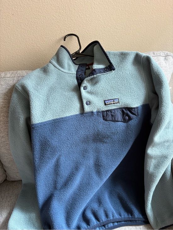 Patagonia Sweaters - Patagonia Two-Tone Blue Fleece Pullover